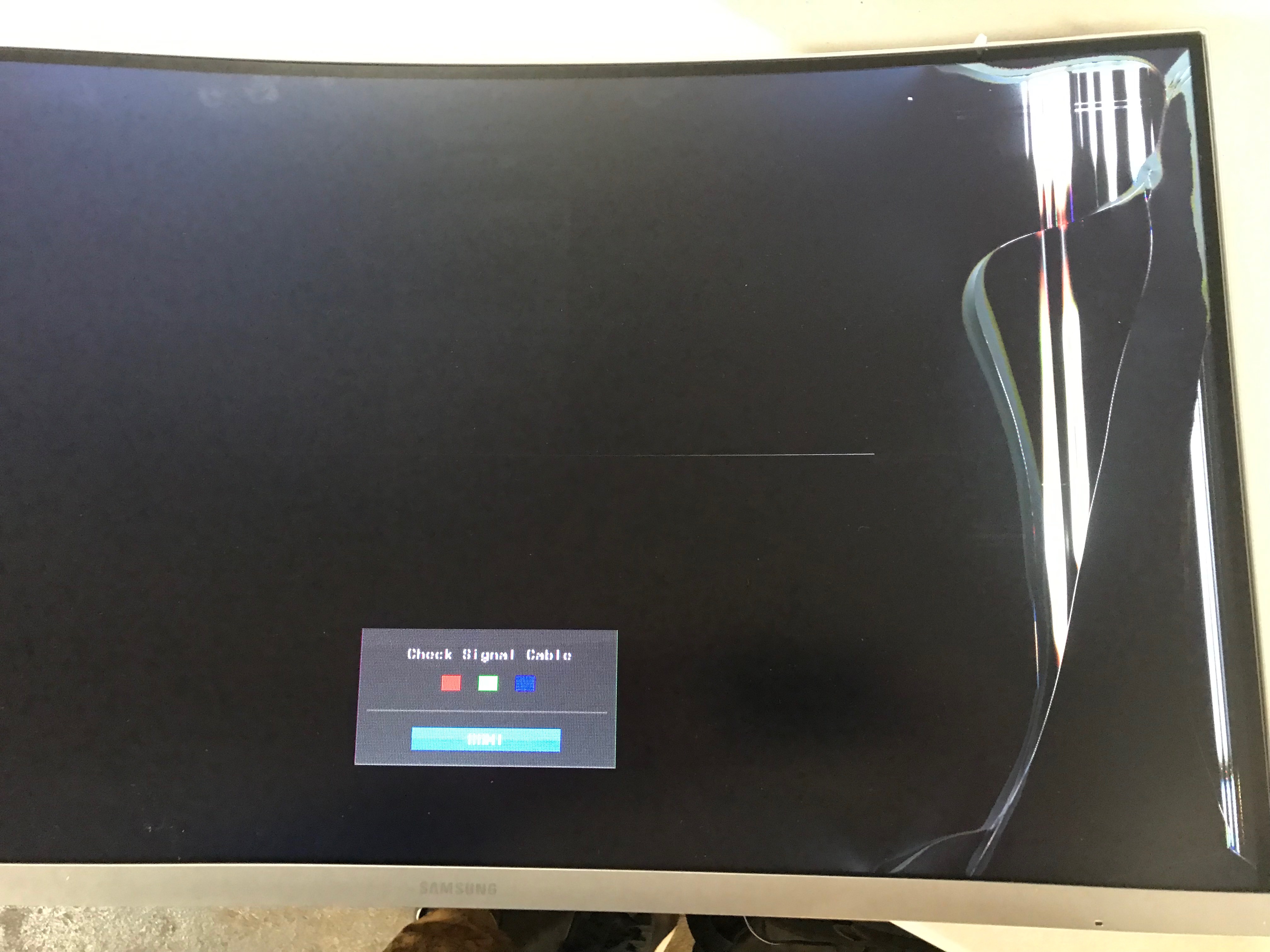 Samsung C27F591FDN Series 27" LED Curved Monitor CF591 DMG (No Power