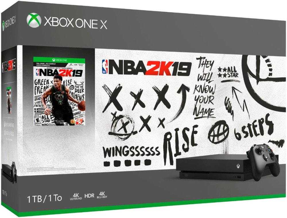 Brand New Microsoft Xbox One X NBA 2K19 Bundle 