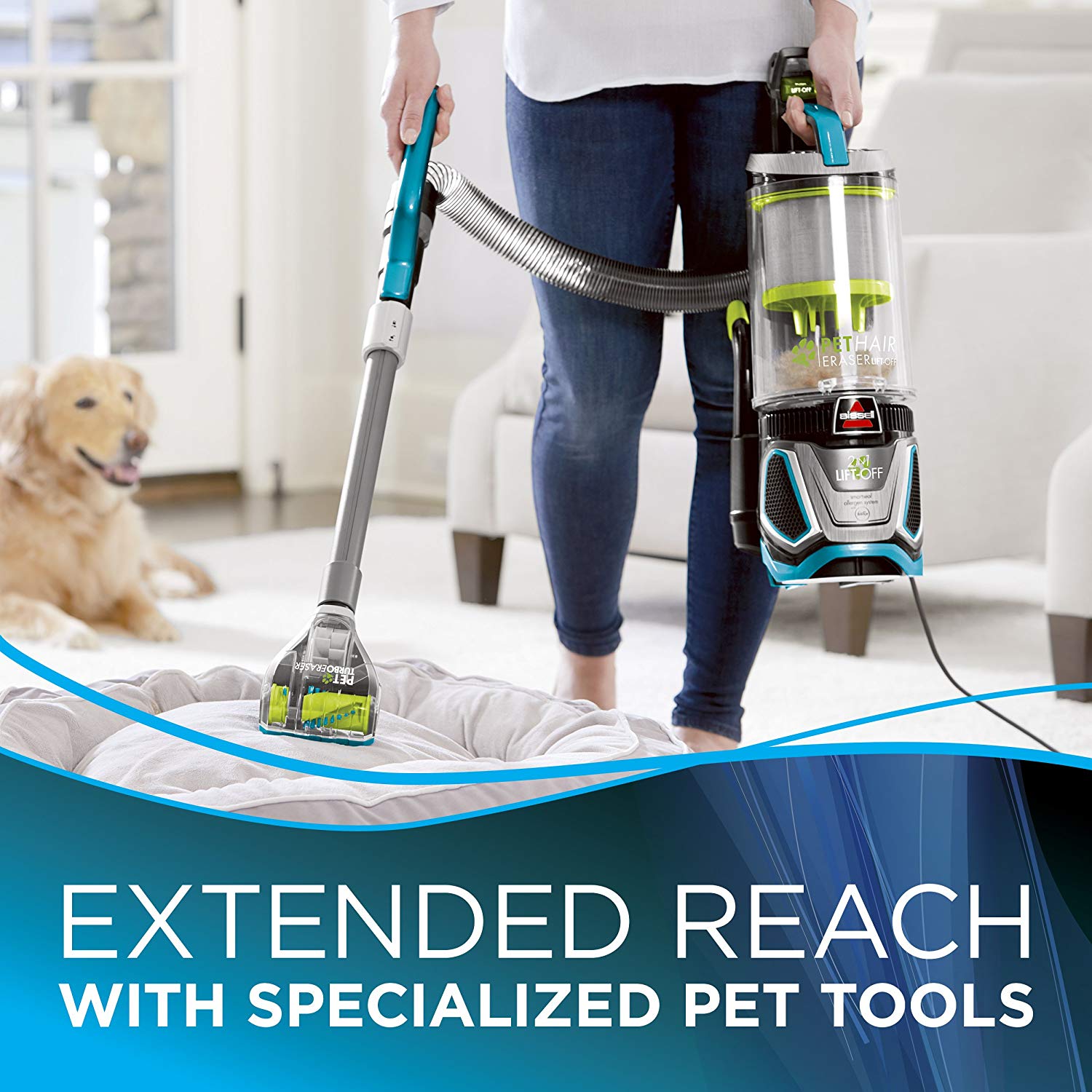 Brand New Bissell Pet Hair Eraser LiftOff Upright Bagless Vacuum