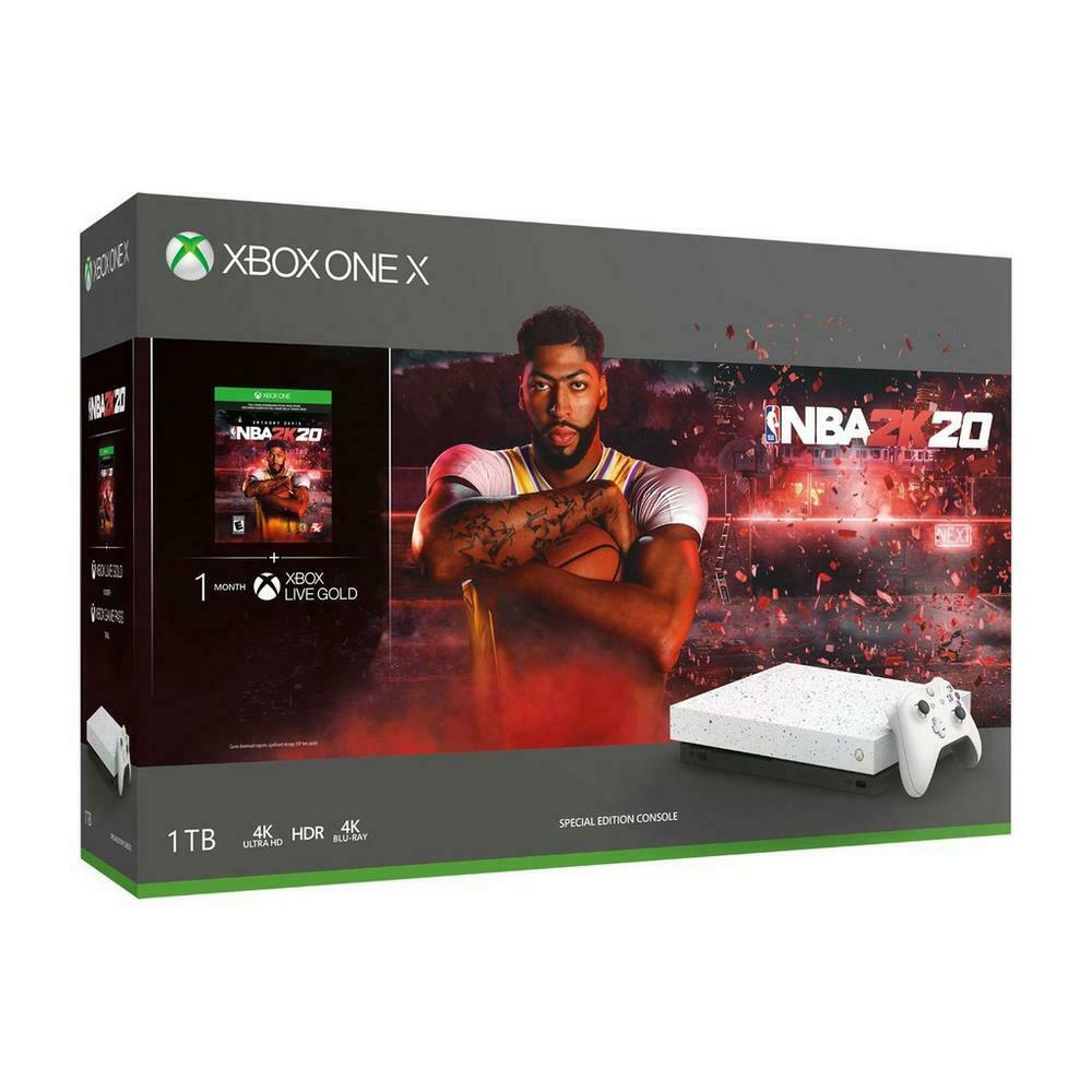 Brand New Xbox One X 1TB NBA 2K20 Special Edition White Console Game ...