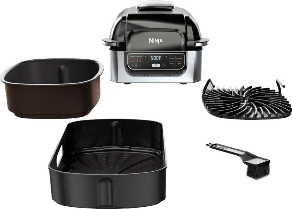 smokeless indoor grill and air fryer