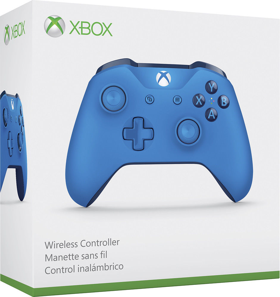 microsoft xbox one s wireless bluetooth controller blue renewed