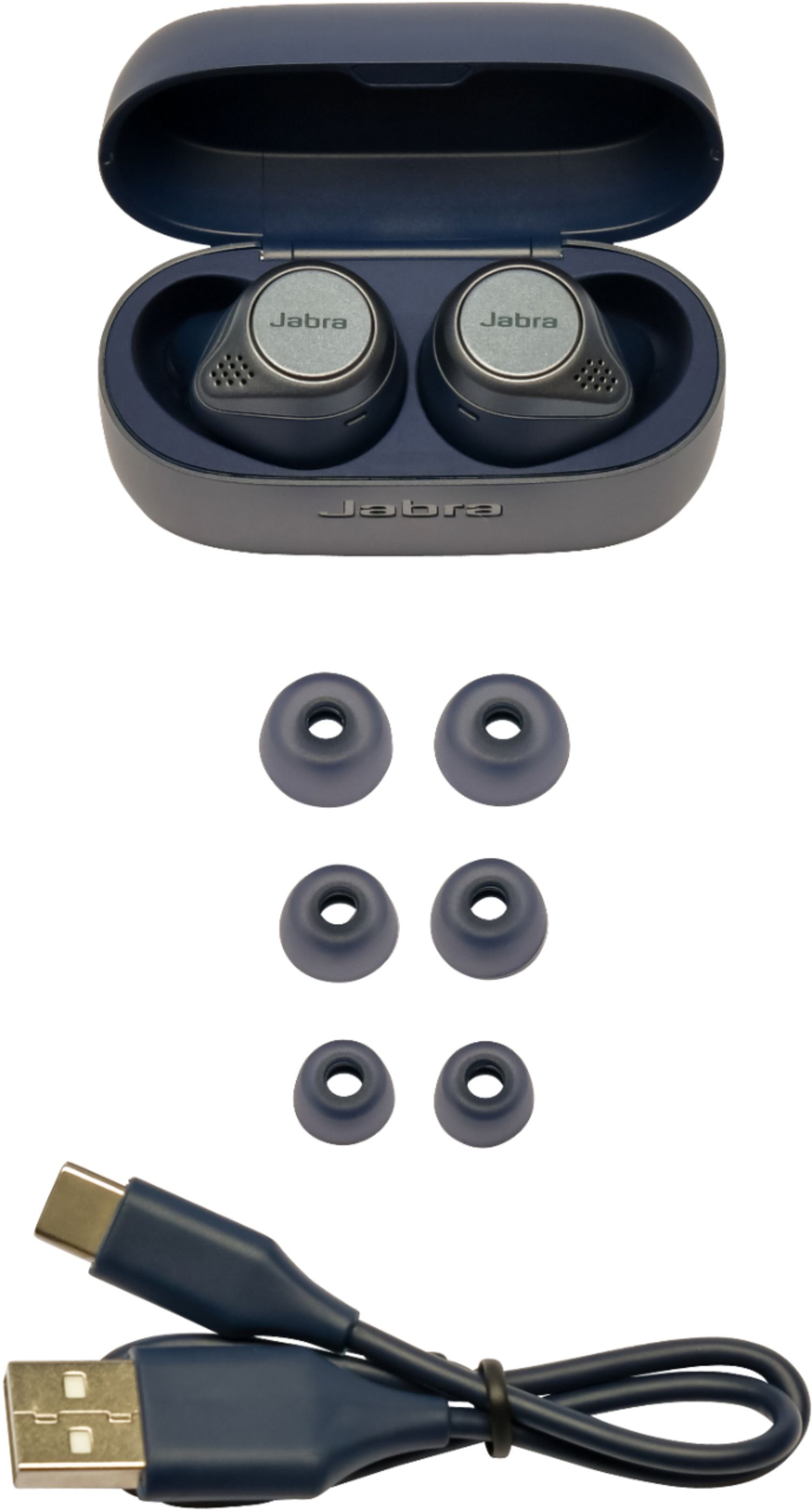 Brand New Jabra Elite Active 75t True Wireless In-Ear Headphones - Navy
