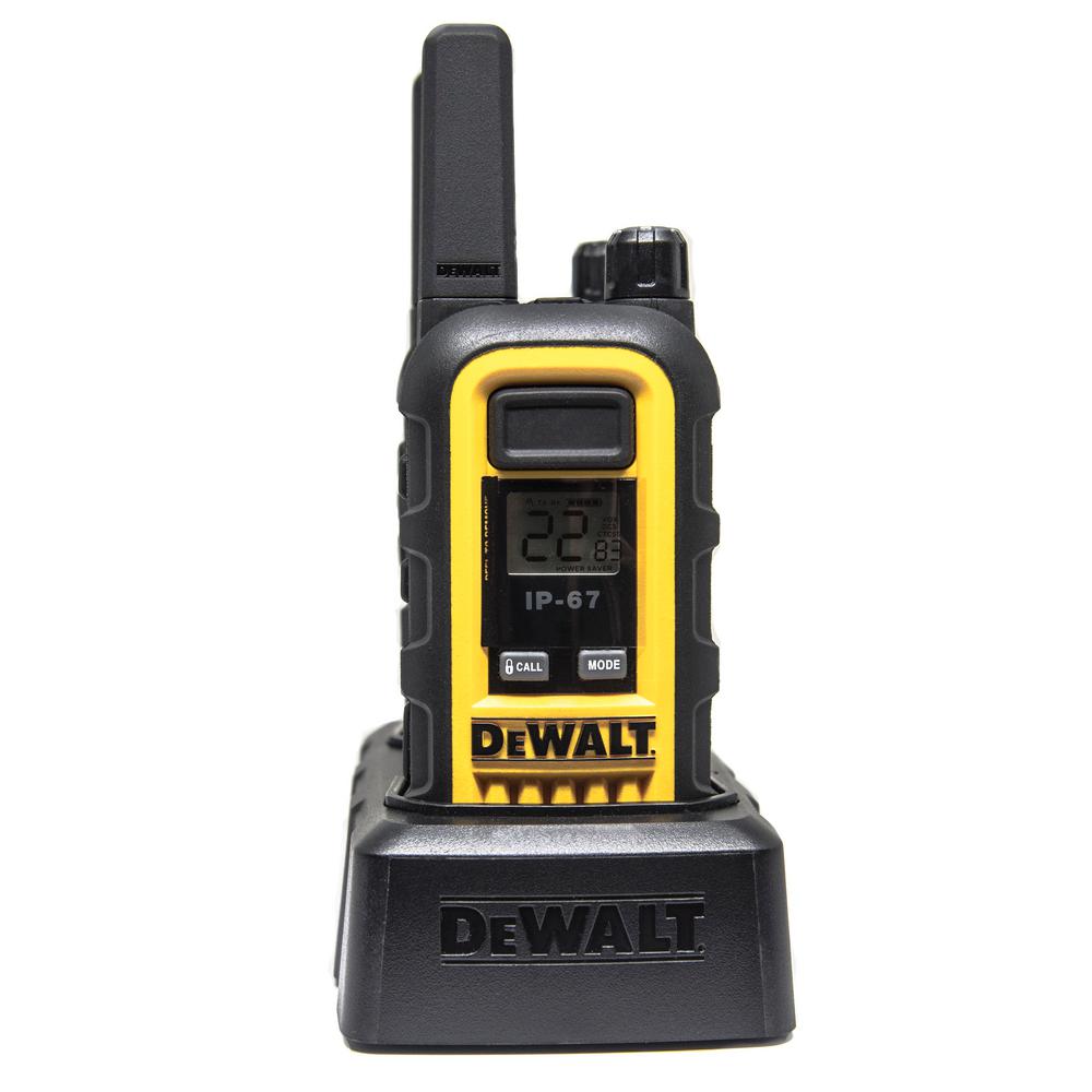 New DeWALT Heavy Duty 2 Way Radio Walkie Talkie DXFRS300 22 Channels