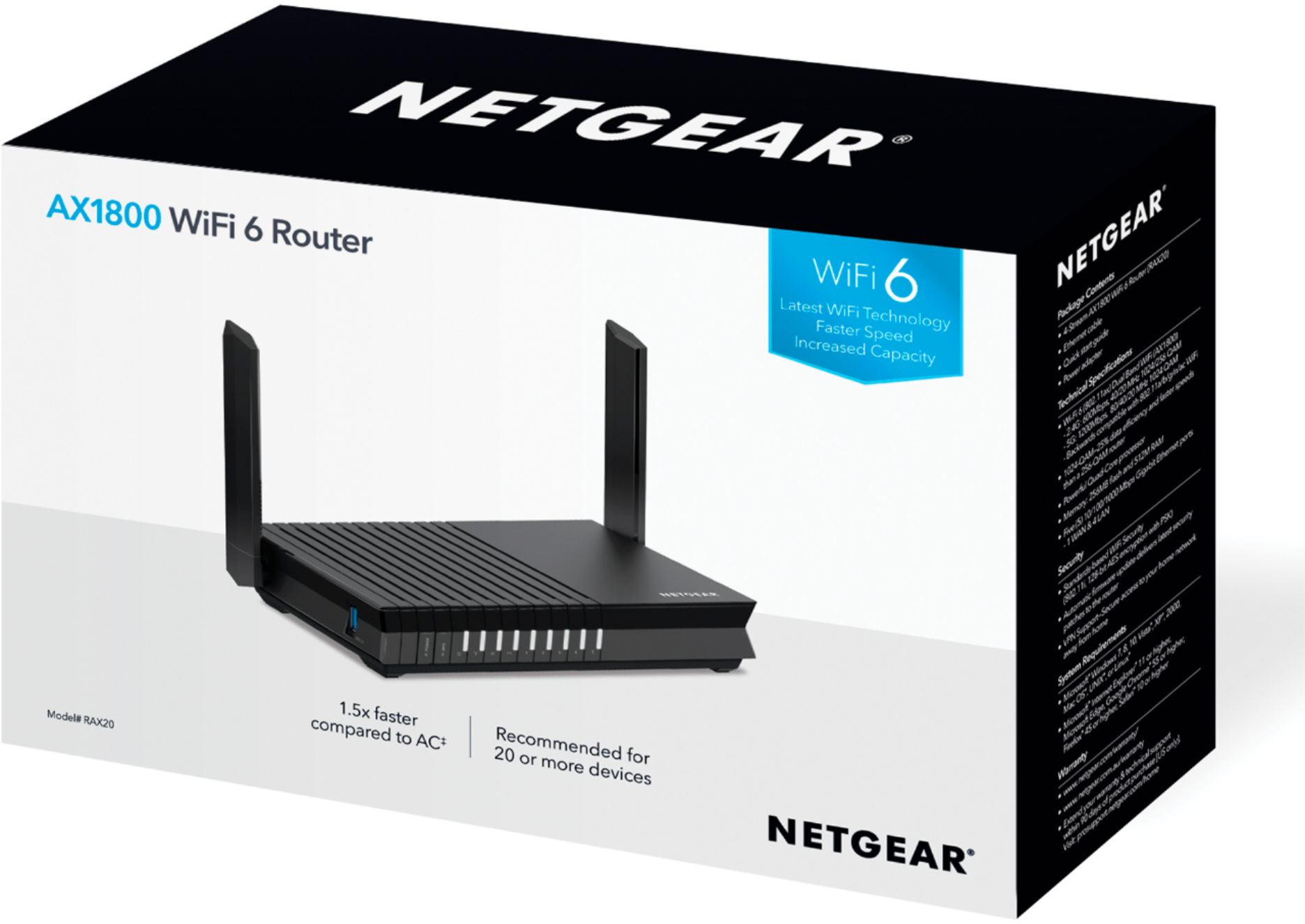 netgear ax1800 wifi 6 router