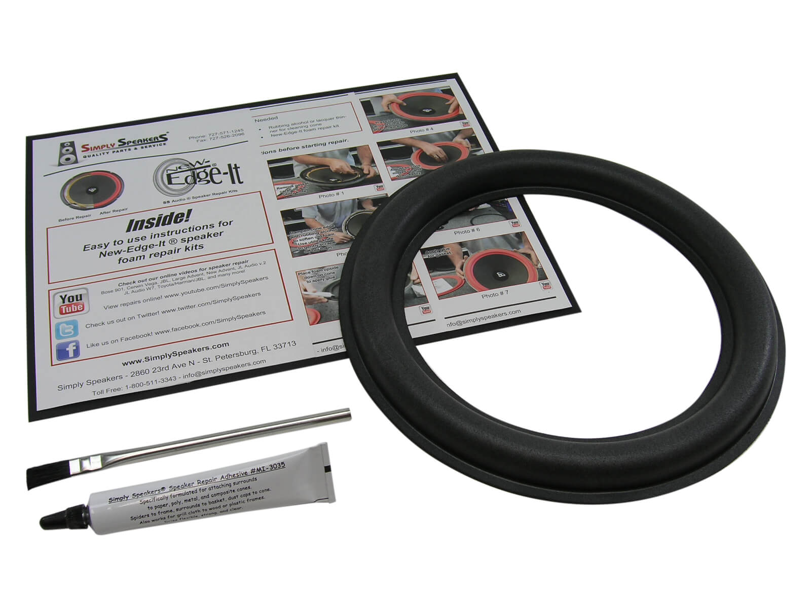 JL AUDIO 10" 10W6v2D4 Subwoofer Parts Foam Repair Kit FSK10JLv21