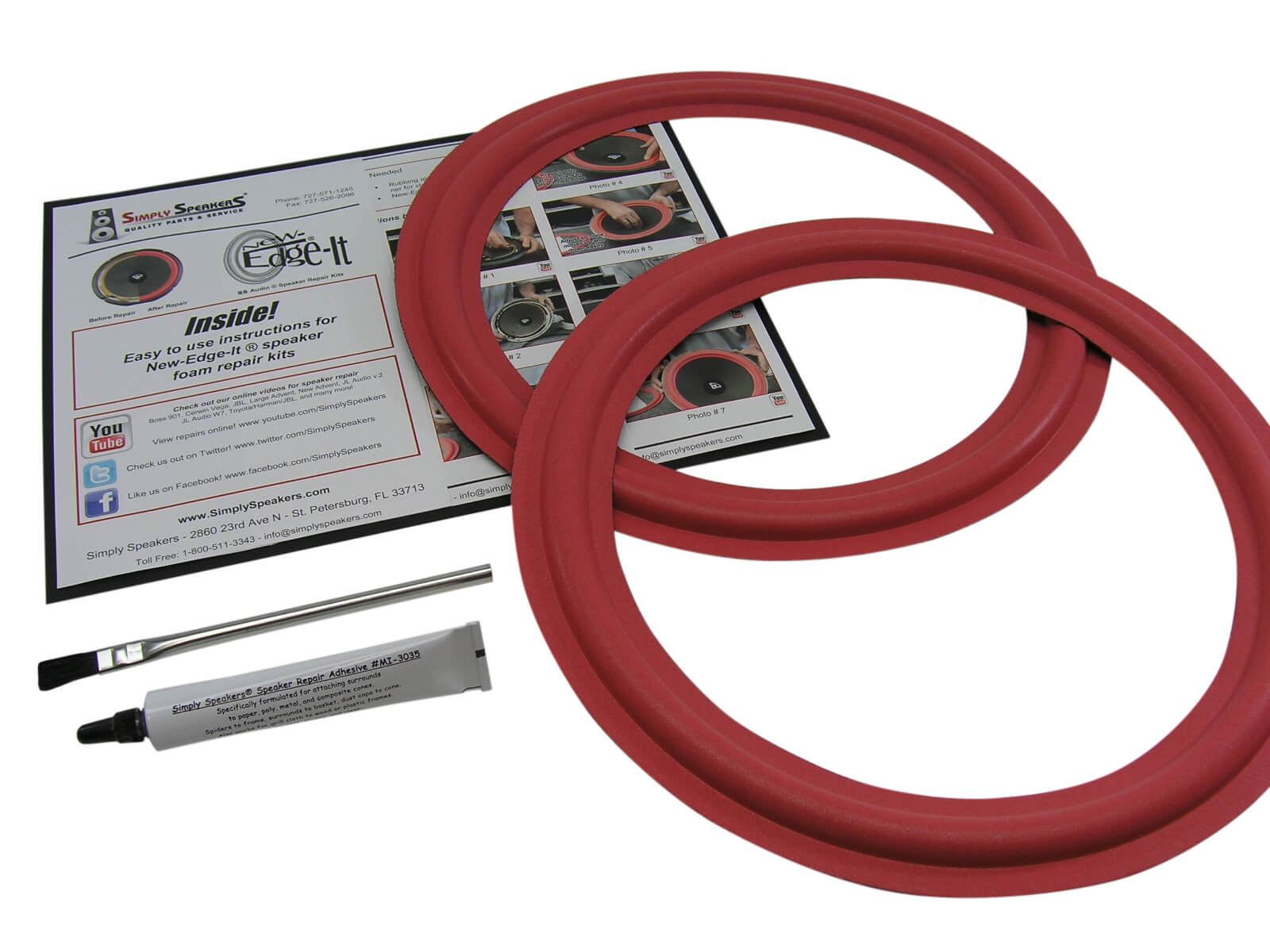 CERWIN VEGA VS120 SPEAKER 12" Woofer Foam Edge Replacement Repair Kit