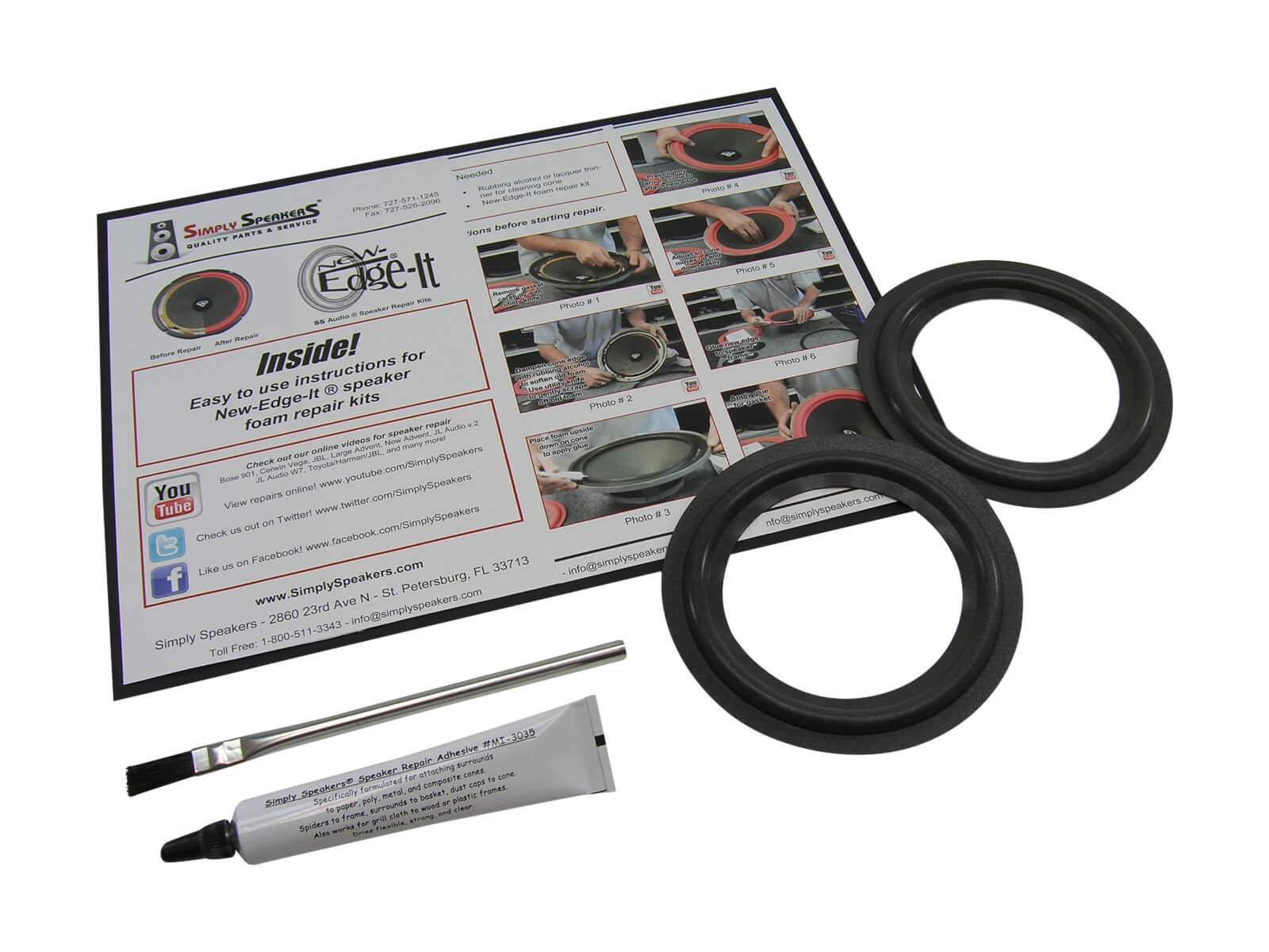 speaker suspension kit