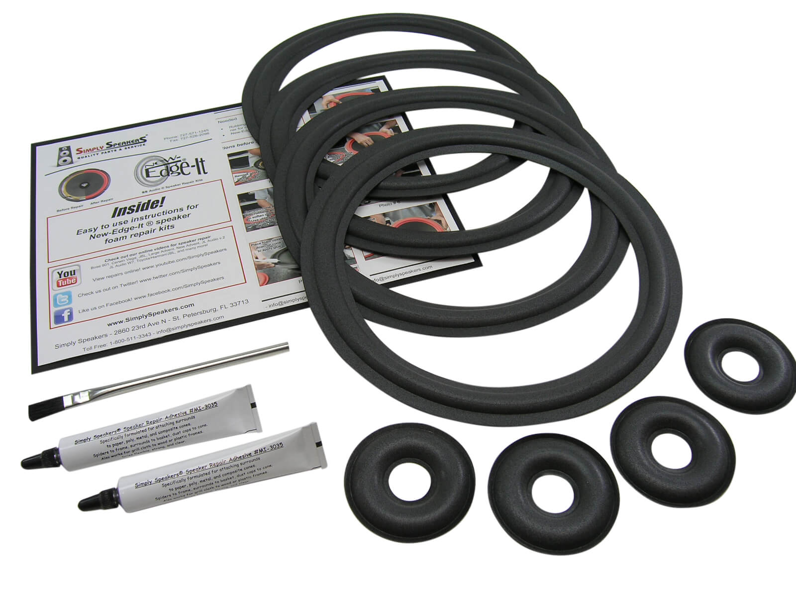 KEF Reference 104//2 Complete Speaker Foam Edge Repair Kit FSK-KEF104C