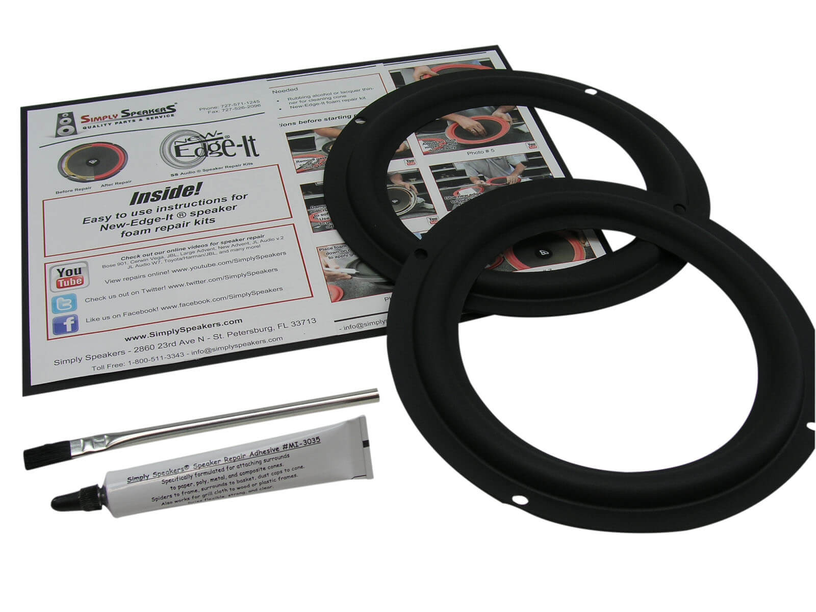 Klipsch KG4 8" Woofer Rubber Edge Speaker Repair Kit RSK803 (PAIR) eBay