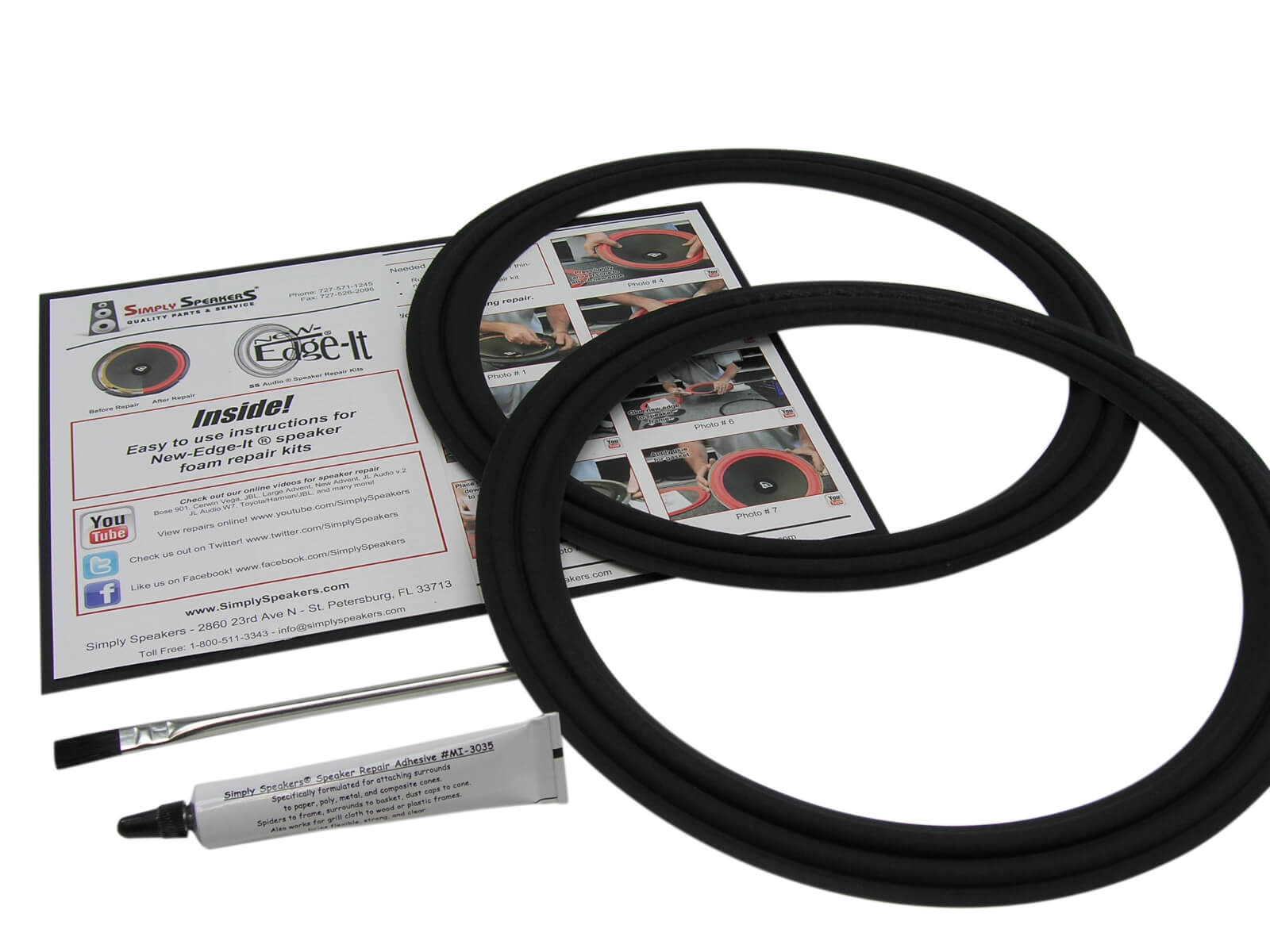 12" JBL 2202 Cloth Edge Speaker Cone Repair Kit CLSKJBLE120 (Pair) eBay