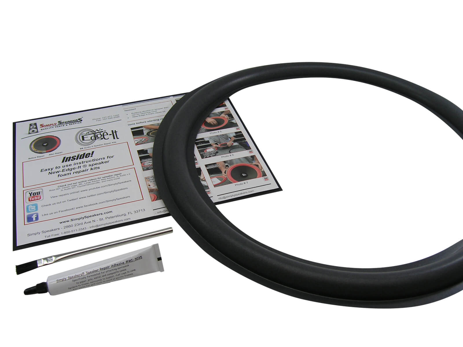 Jl Audio 18w3 18w6 Kit De Reparacion De Altavoz De Espuma Fsk 18jl 1 Single Ebay